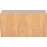 Stolik fornirowany japandi Firkant 76x38cm dąb naturalny Nordifra