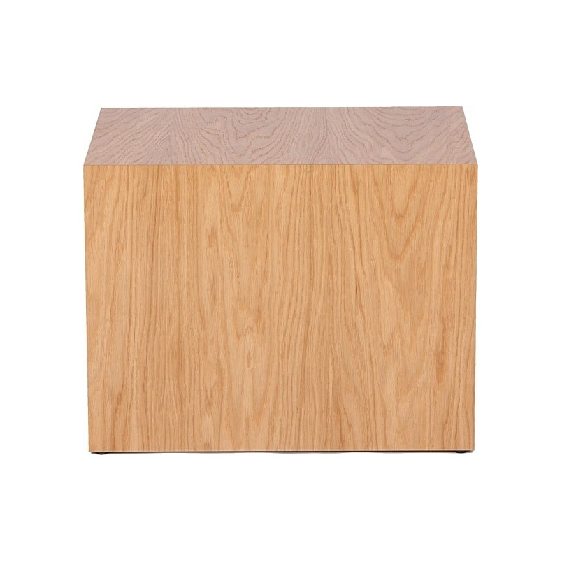 Stolik fornirowany japandi Firkant 50x38cm dąb naturalny Nordifra