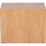 Stolik fornirowany japandi Firkant 50x38cm dąb naturalny Nordifra