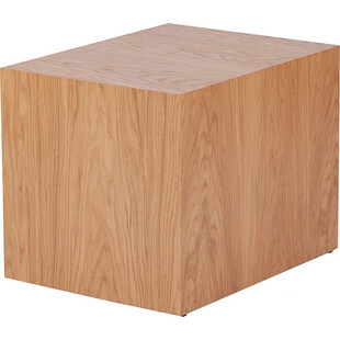 Stolik fornirowany japandi Firkant 50x38cm dąb naturalny Nordifra