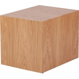 Stolik fornirowany japandi Firkant 50x38cm dąb naturalny Nordifra