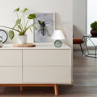 Lampa stołowa Tarifa - biała, chrom - Brilliant | Kup online