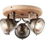 Reflektor sufitowy Carmen Wood III | Industrialny design Brilliant