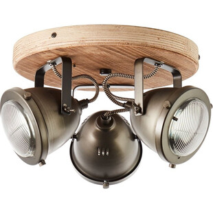 Reflektor sufitowy Carmen Wood III | Industrialny design Brilliant