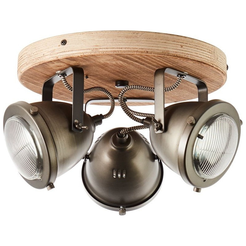 Reflektor sufitowy Carmen Wood III | Industrialny design Brilliant