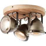 Reflektor sufitowy Carmen Wood III | Industrialny design Brilliant