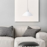 Lampa wisząca Logo biała Brilliant - Eleganckie oświetlenie