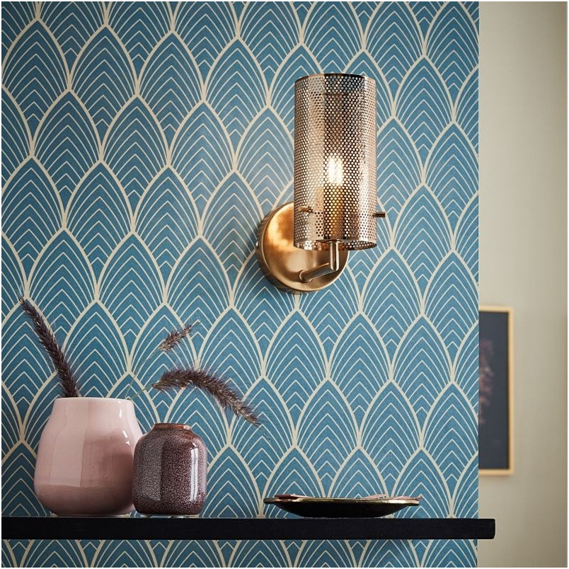 Kinkiet mosiężny ażurowy Gracian Brilliant - Luksusowy Design