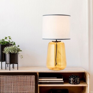 Lampa stołowa szklana Hydra - Brilliant | Nowoczesny design