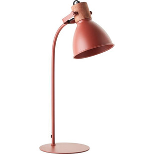 Lampa Stołowa Industrialna Erena Czerwona - Brilliant | Światło z Charakterem