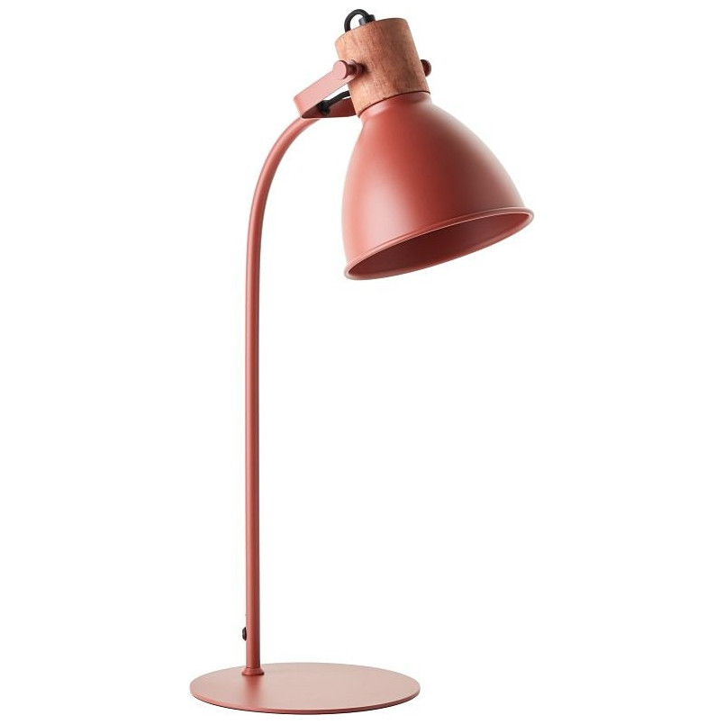 Lampa Stołowa Industrialna Erena Czerwona - Brilliant | Światło z Charakterem