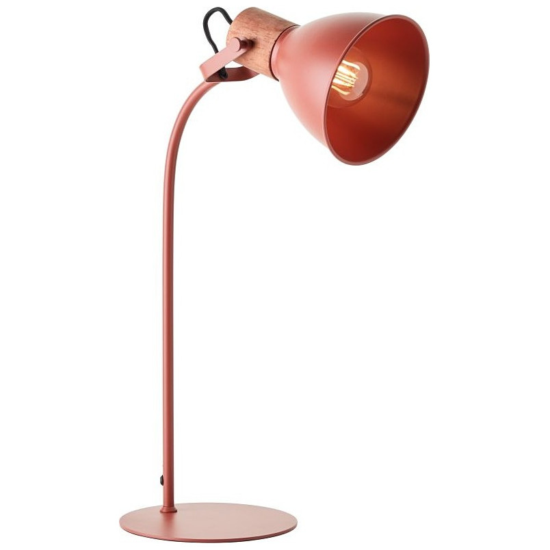 Lampa Stołowa Industrialna Erena Czerwona - Brilliant | Światło z Charakterem