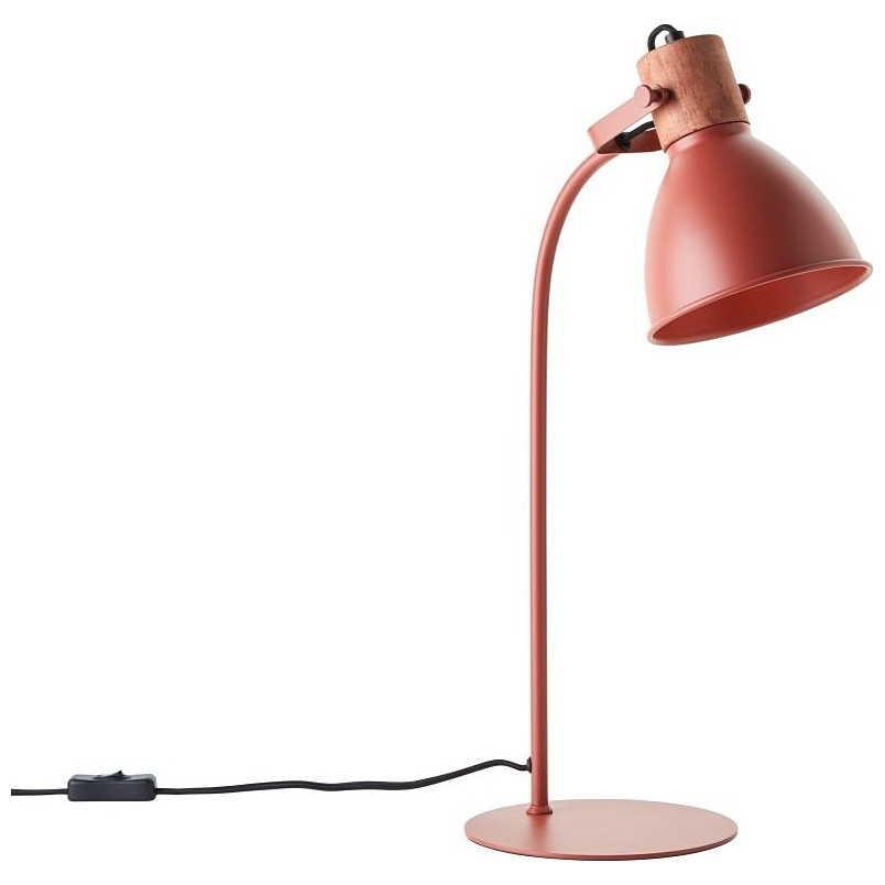 Lampa Stołowa Industrialna Erena Czerwona - Brilliant | Światło z Charakterem