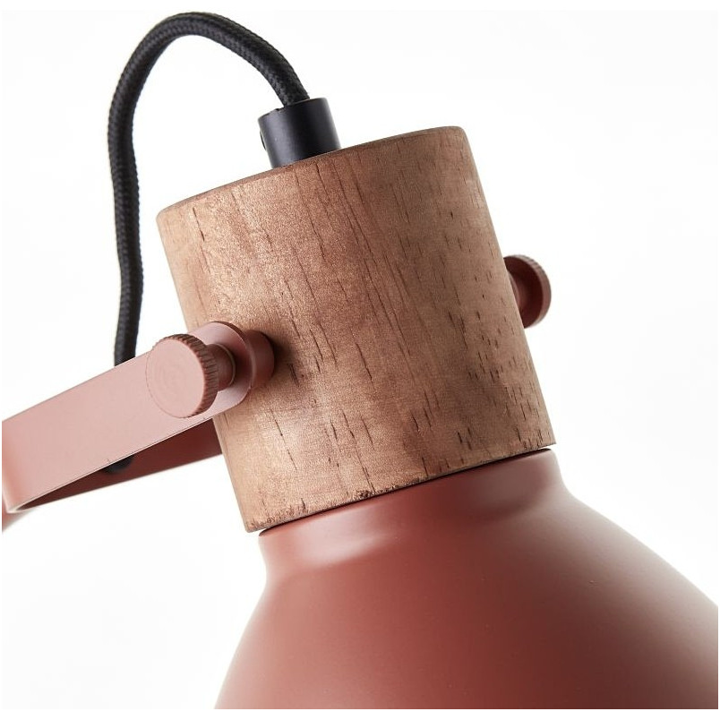 Lampa Stołowa Industrialna Erena Czerwona - Brilliant | Światło z Charakterem