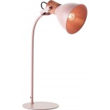 Lampa stołowa Erena różowa Brilliant | Industrialny design