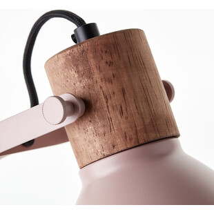 Lampa stołowa Erena różowa Brilliant | Industrialny design
