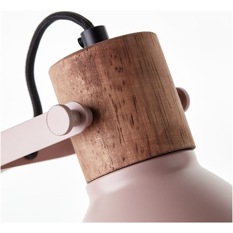 Lampa stołowa Erena różowa Brilliant | Industrialny design