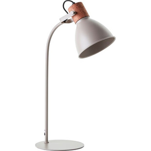 Lampa stołowa industrialna Erena szara Brilliant | Kup teraz!