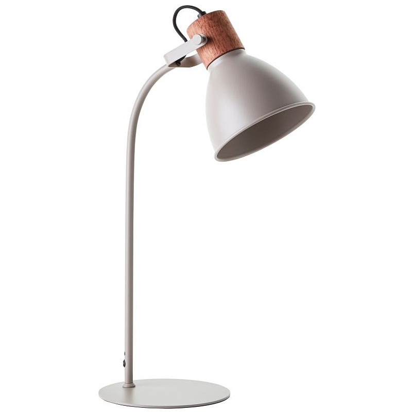 Lampa stołowa industrialna Erena szara Brilliant | Kup teraz!