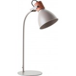 Lampa stołowa industrialna Erena szara Brilliant | Kup teraz!