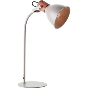 Lampa stołowa industrialna Erena szara Brilliant | Kup teraz!
