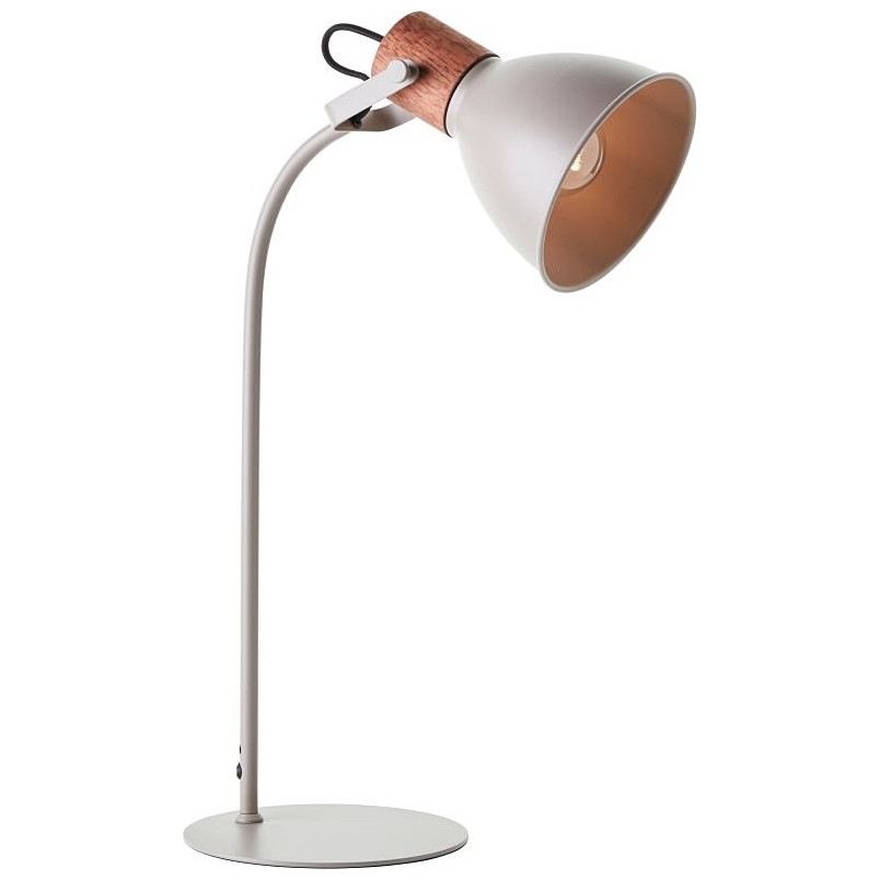 Lampa stołowa industrialna Erena szara Brilliant | Kup teraz!