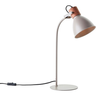 Lampa stołowa industrialna Erena szara Brilliant | Kup teraz!