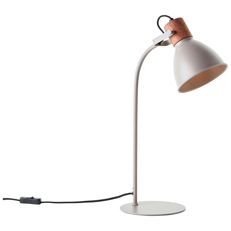Lampa stołowa industrialna Erena szara Brilliant | Kup teraz!