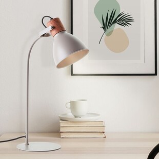 Lampa stołowa industrialna Erena szara Brilliant | Kup teraz!
