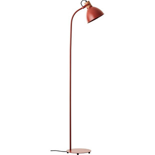 Lampa podłogowa industrialna Erena czerwona Brilliant
