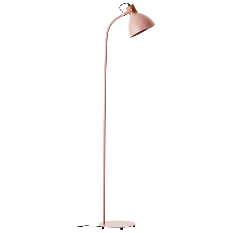 Lampa podłogowa industrialna Erena różowa - Brilliant