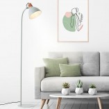 Lampa podłogowa industrialna Erena zielona - Brilliant | Kup teraz!