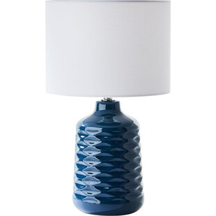 Lampa stołowa ceramiczna Brilliant Ilysa - Niebieska | Kup teraz!