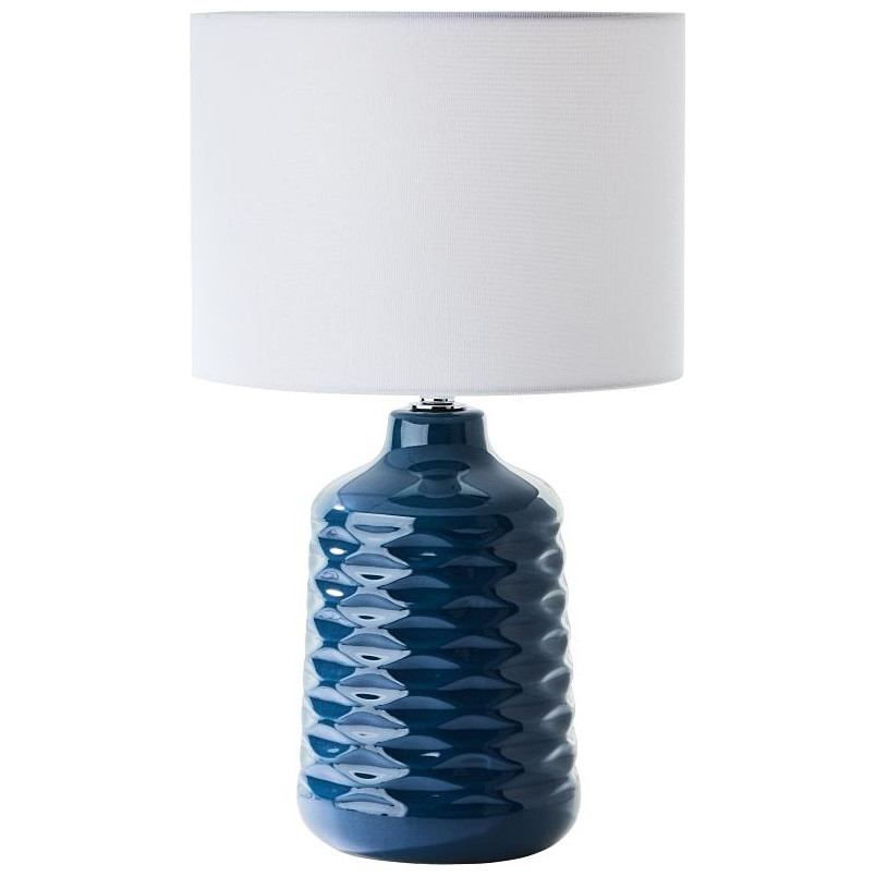 Lampa stołowa ceramiczna Brilliant Ilysa - Niebieska | Kup teraz!