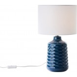 Lampa stołowa ceramiczna Brilliant Ilysa - Niebieska | Kup teraz!