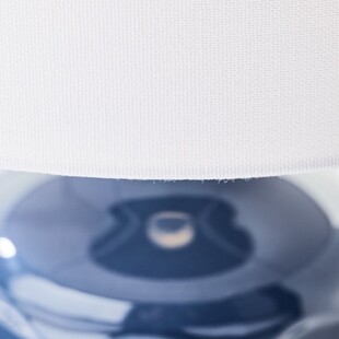Lampa stołowa ceramiczna Brilliant Ilysa - Niebieska | Kup teraz!