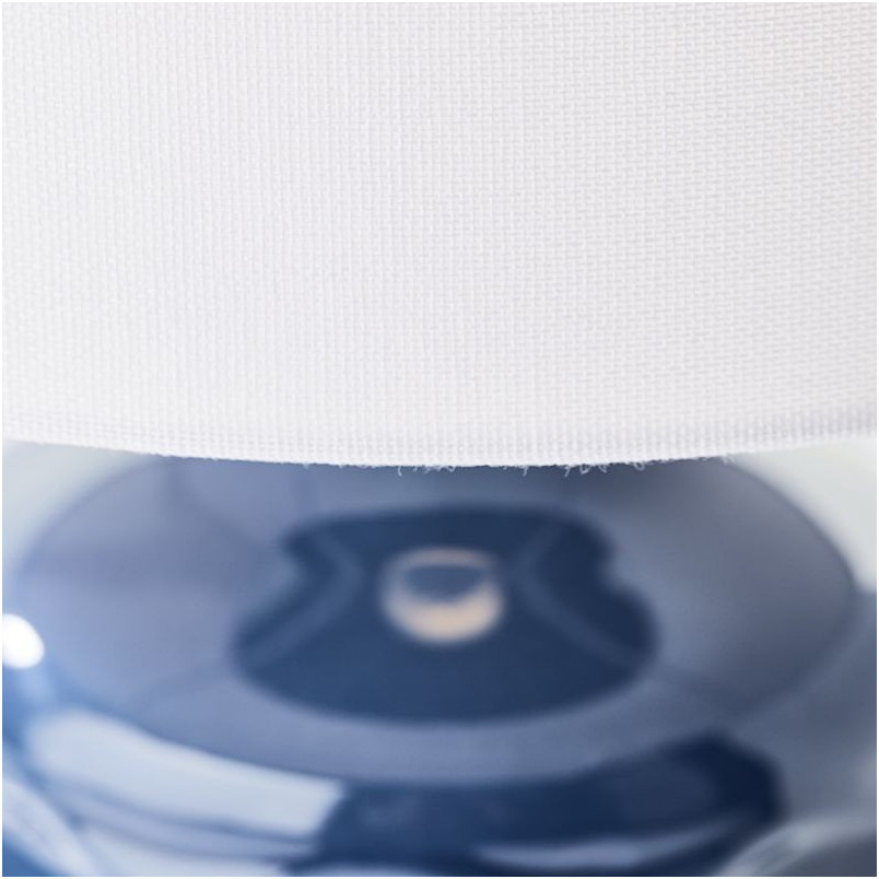 Lampa stołowa ceramiczna Brilliant Ilysa - Niebieska | Kup teraz!