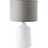 Lampa stołowa ceramiczna biała Brilliant Ilysa | Elegancki design