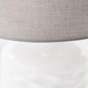 Lampa stołowa ceramiczna biała Brilliant Ilysa | Elegancki design