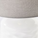 Lampa stołowa ceramiczna biała Brilliant Ilysa | Elegancki design