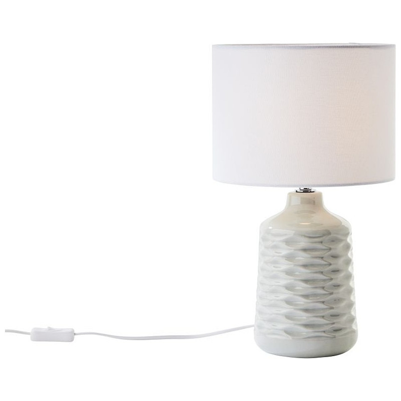 Lampa stołowa ceramiczna Ilysa szara Brilliant - Eleganckie oświetlenie