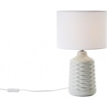 Lampa stołowa ceramiczna Ilysa szara Brilliant - Eleganckie oświetlenie