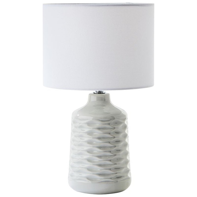 Lampa stołowa ceramiczna Ilysa szara Brilliant - Eleganckie oświetlenie