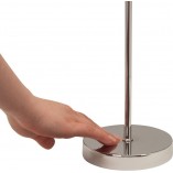 Lampa stołowa nocna Kasha - Brilliant - Biała, chrom