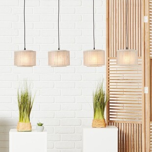 Lampa wisząca beżowa Brilliant Odar IV | 125cm - Kup Teraz!