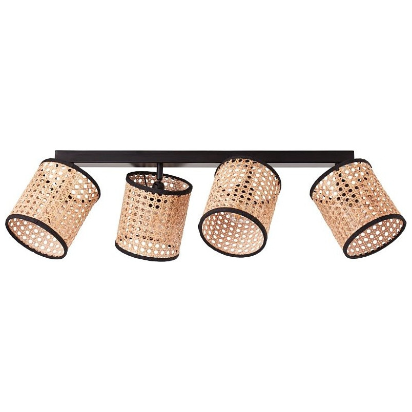 Plafon rattanowy boho Wiley | Brilliant - Oświetlenie