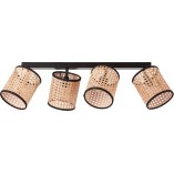 Plafon rattanowy boho Wiley | Brilliant - Oświetlenie