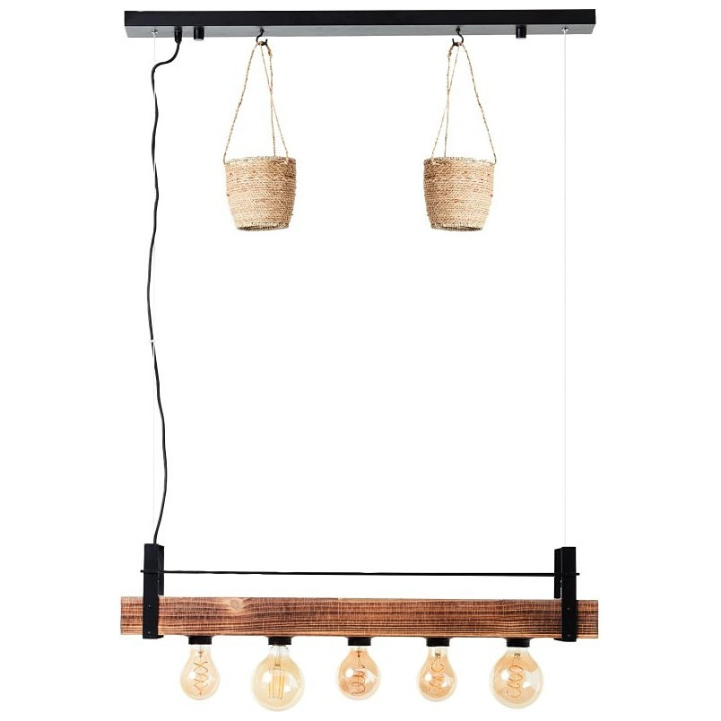 Lampa wisząca drewniana Bankwood | Brilliant - 80cm