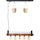Lampa wisząca drewniana Bankwood | Brilliant - 80cm