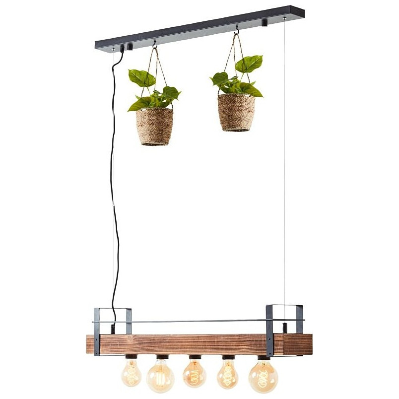 Lampa wisząca drewniana Bankwood | Brilliant - 80cm
